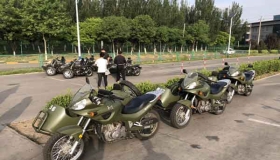 東方時尚學員摩托車考試現場