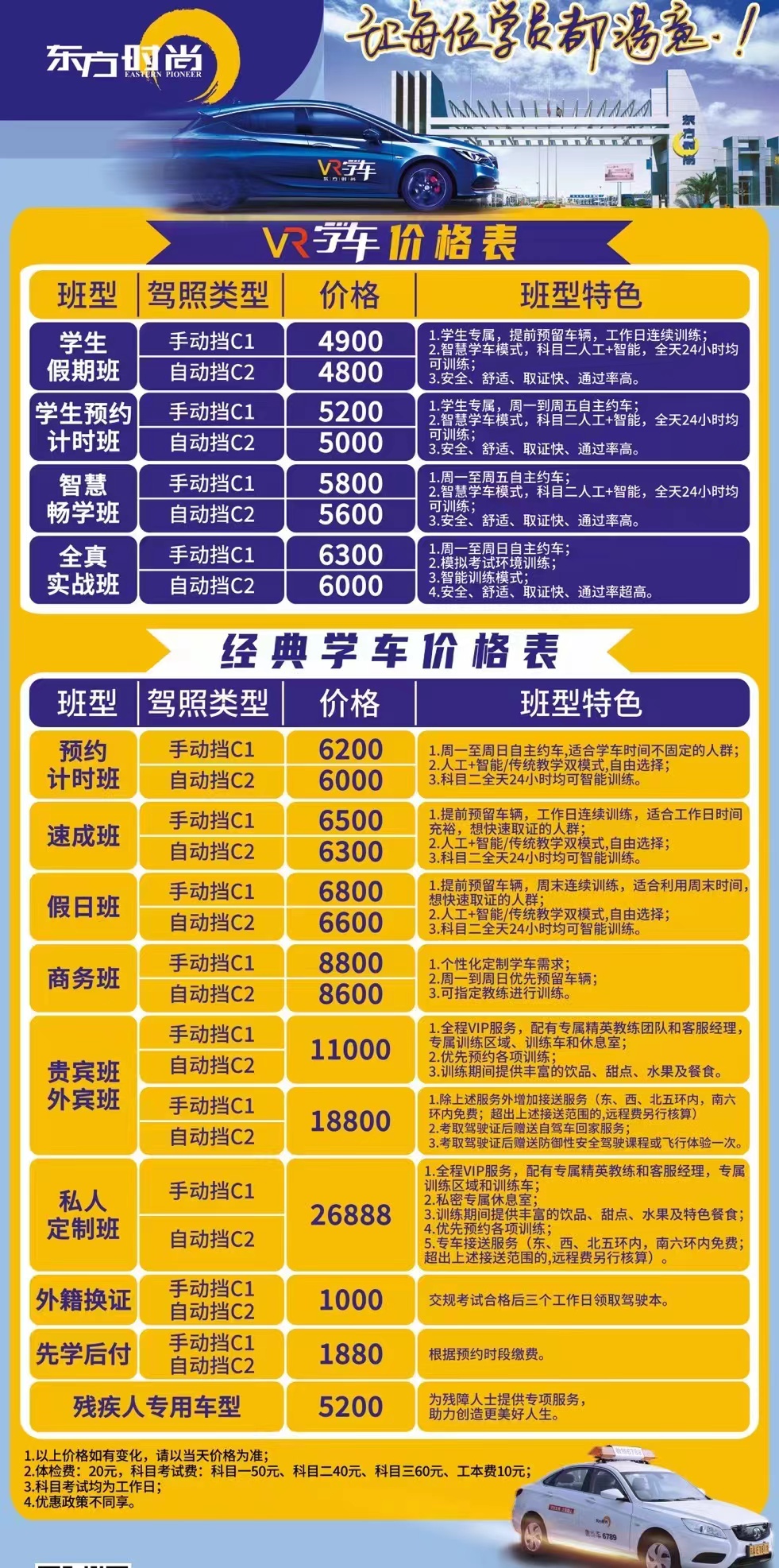 北京東方時尚駕校c1多少錢一個？ 詳細解析學車費用構成
