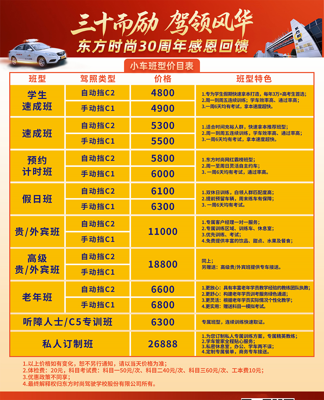 北京東方時(shí)尚駕校食堂